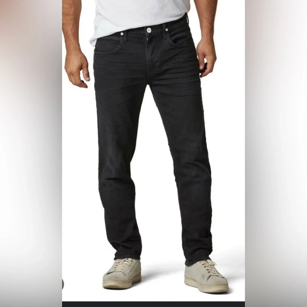 ! Hudson Jeans Mens Black Blake Denim Slim Fit Straight Leg Jeans Sz 34 NWT